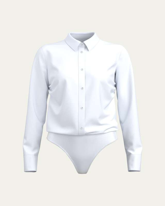 Cotton Poplin Blouse Bodysuit